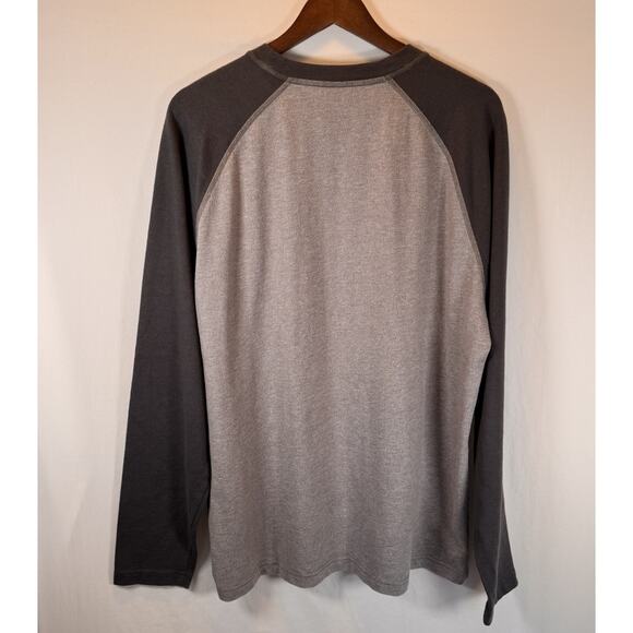 The North Face Men’s XL Long Sleeve T-Shirt Gray Hiking Outdoors Midweight EUC - Picture 5 of 6